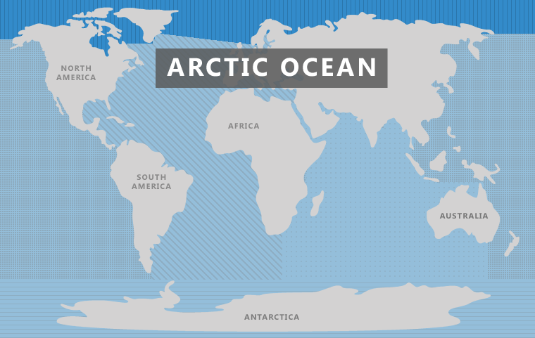 Arctic Ocean Map