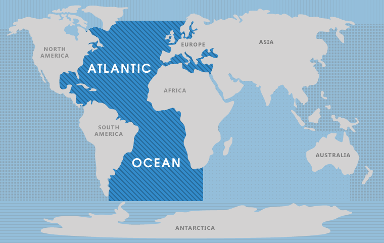 Atlantic Ocean The 7 Continents Of The World