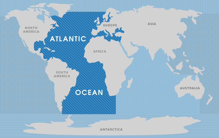 atlantic ocean map 1