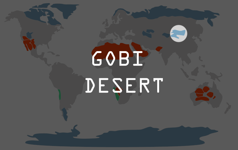 gobi desert on world map