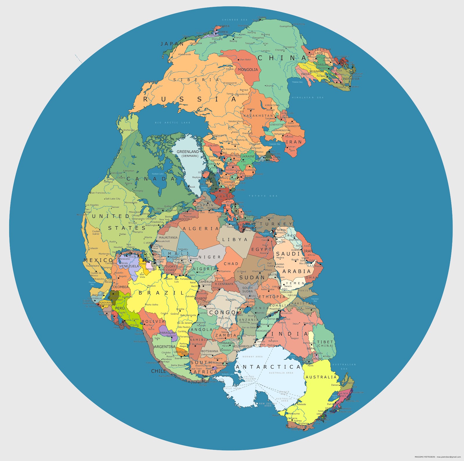 Pangea Supercontinent The 7 Continents of the World