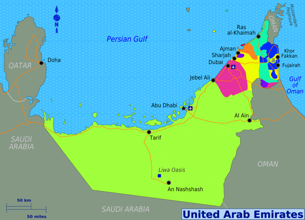 Dubai Located on Asia Continent